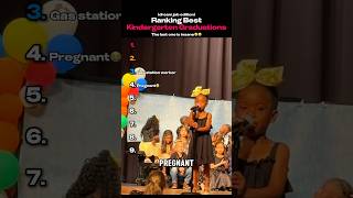 Ranking Best Kindergarten Graduations (dream job edition)