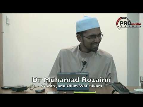 01-11-2015 Dr Rozaimi Ramle: Jamiul Ulum Wal Hikam (Siri 3)