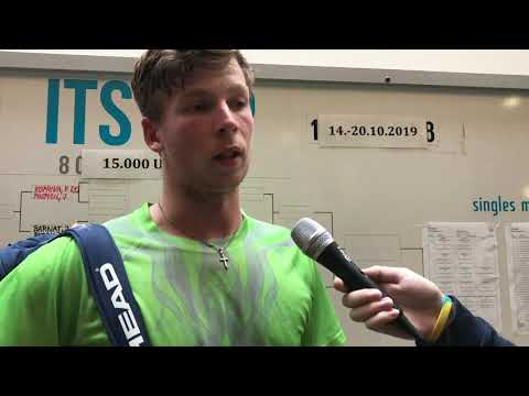 Antonín Bolardt po prohře ve finálovém kole kvalifikace ITS Cupu 2019