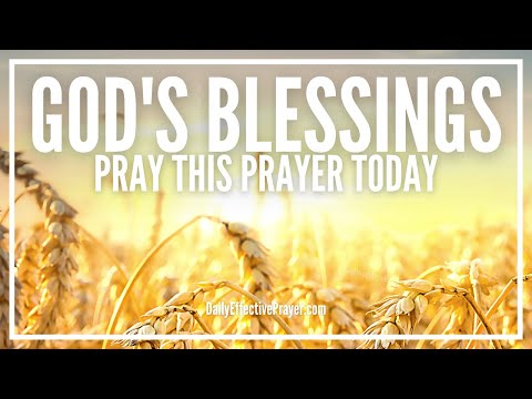 Prayer For God's Blessings | God's Blessings and Favor Prayer Decree Video