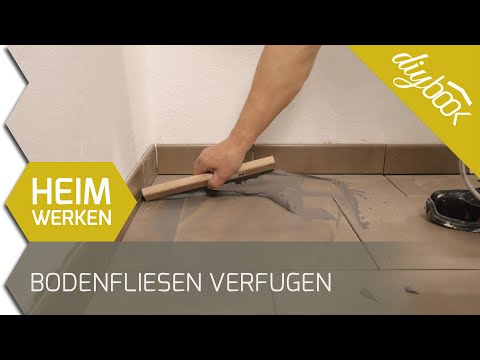 Bodenfliesen verfugen