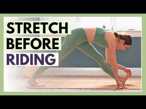 15 min Yoga for Equestrians - Pre-Ride Equestrian Stretches (Hips & Lower Body) thumbnail