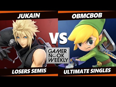 GNW 2 Losers Semis - Jukain (Cloud) Vs. Obmcbob (Toon Link) Smash Ultimate - SSBU