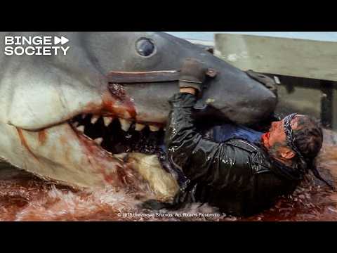 Jaws (1975) - Brody Kills the Shark Full Scene
