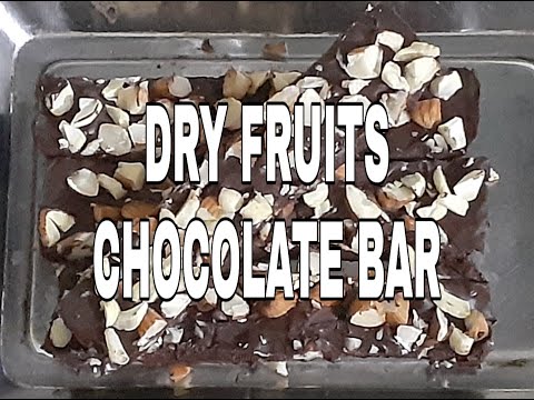 DRY FRUITS CHOCOLATE BAR | ENERGY BAR | HOW TO MAKE ENERGY BAR | #6
