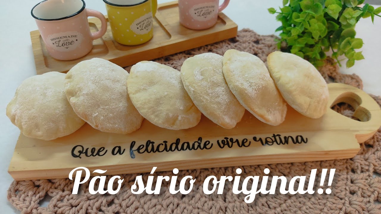 Pão Sírio! Nesse vídeo vou te mostrar uma receita deliciosa, fácil e econômica!
