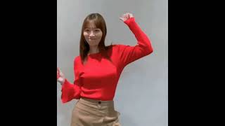 阿部華也子キャスター #ダンス #弾む #ニット #赤