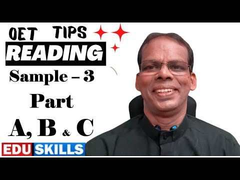 Edu Skills OET Reading tips & Tricks:  Sample - 3