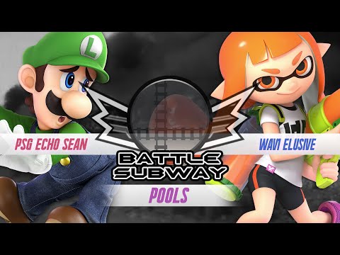 Battle Subway 3 - PSG Echo_Sean (Luigi, Shulk) vs Wav1 Elusive (Inkling, Palu) - SSBU Singles