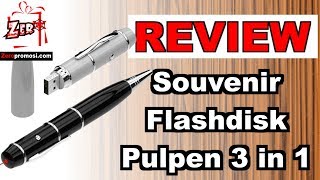 Review souvenir Flashdisk Pulpen 3in1