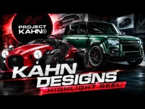 Automotive highlight reel of custom Kahn Designs vehicles
