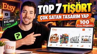 Yapay Zeka ile T-Shirt Tasarla ve Sat: Milyon Dolarlık 100 Etsy Mağazasını İncel