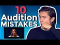 10 Greatest Audition Mistakes | Acting Advice
