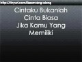 Afgan - Bukan Cinta Biasa 