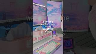 Pink Monitor😻/ Gaming setup girl 💗