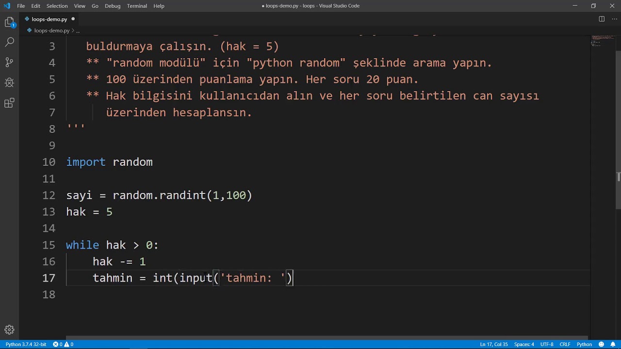 Python - Sayı Tahmin Uygulaması