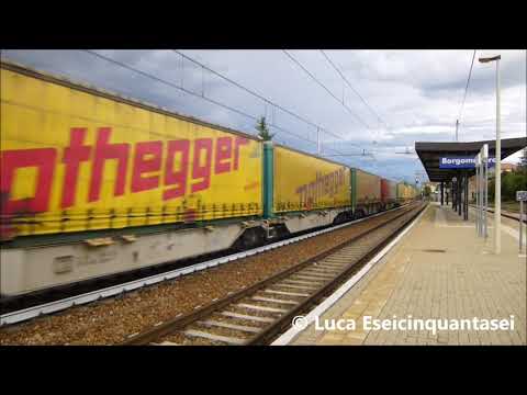 Doppia trazione di E652 "Tigre" per il TEC "Nothegger" in transito a Borgomanero.