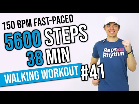 150 BPM Fast-Paced Workout • 5000 Steps in 38 Min •  Walking Workout #41 • Keoni Tamayo