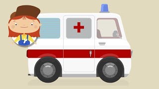 Doutora McWheelie e a ambulância. Desenhos animados de carros para crianças