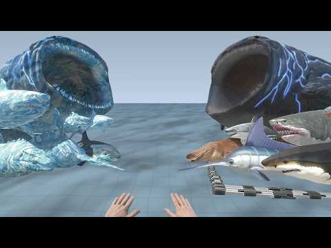 FPS Avatar Rescues Sea Monsters vs Ice Team | ARBS