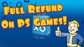 How To Get A Full Refund On PS4 Games/DLC/Preorders 2020!