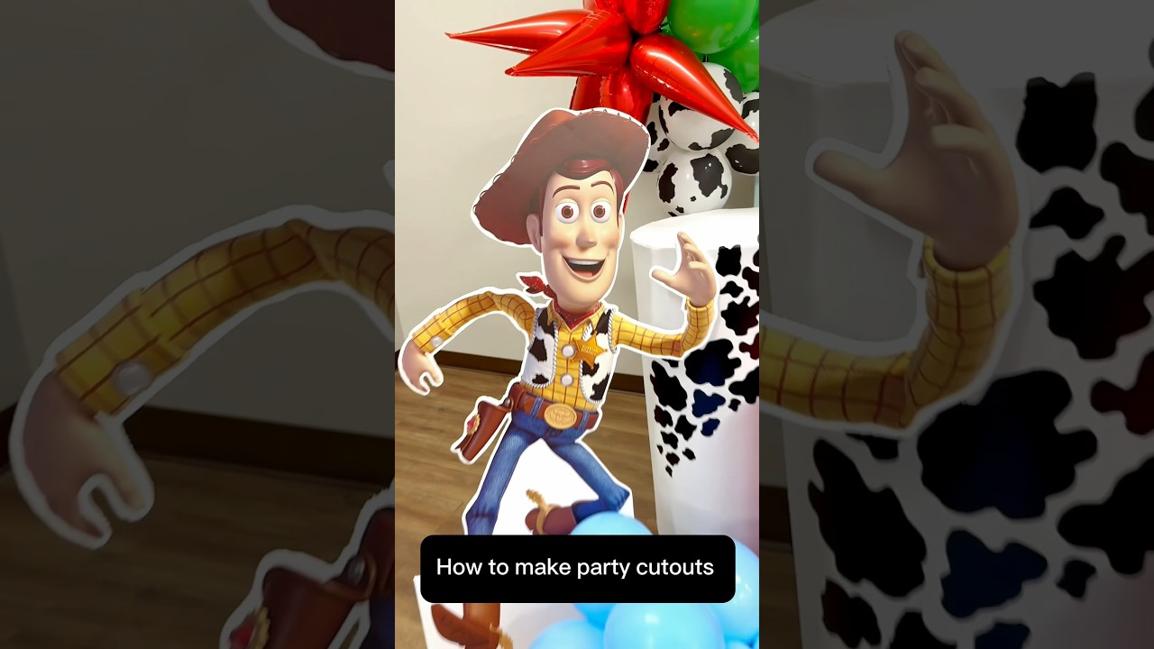 Party decor DIY #Woody #Buzz #toystory #standee #partydecorations #diy #howtomake #cutouts #tutorial