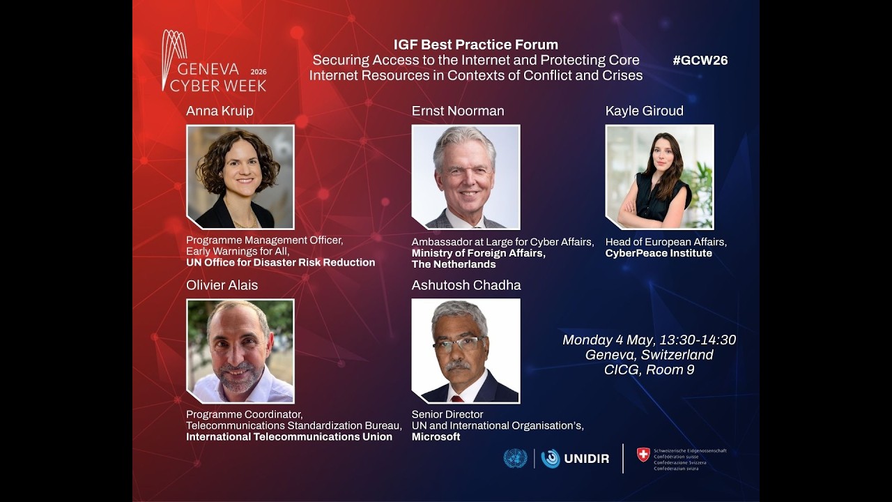Geneva Cyber Week: IGF Best Practice Forum on Cybersecurity