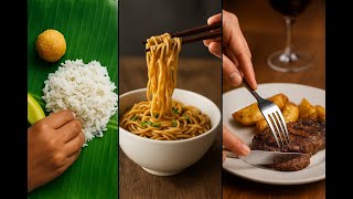 Finger Food vs Chopsticks vs Fork & Knife | The Science of Touch