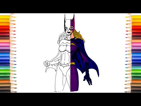 BAT GIRL Coloring Pages | Realistic Bat Coloring Pages