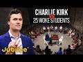 Can 25 Liberal College Students Outsmart 1 Conservative Feat Charlie Kirk Surrounded