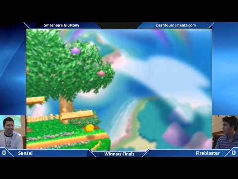 Smashacre Gluttony - Sensei vs Fireblaster - Winners Finals - Smash 64