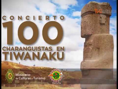 Concierto de 100 Charanguistas en Tiwanaku