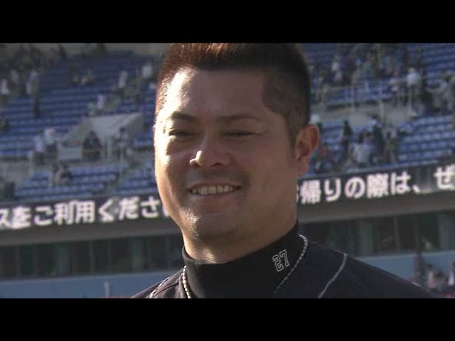 ホークス・細川亨選手ヒーローインタビュー 4月28日 千葉ロッテマリーンズ 対 福岡ソフトバンクホークス