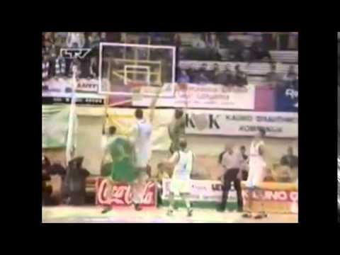 LKL finalas Olimpas - Žalgiris '97m. Vaškio dėjimas per Arapovičių