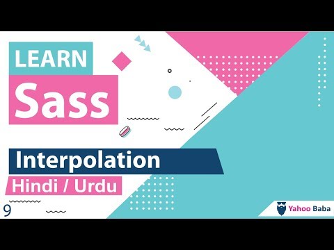 Sass Interpolation Tutorial in Hindi Urdu