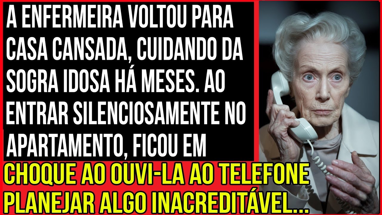 Exausta após o plantão, a enfermeira ouviu, incrédula, a sogra idosa conspirar ao telefone...