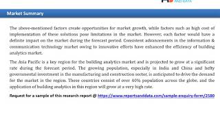 Building Analytics Market Overview To 2027
