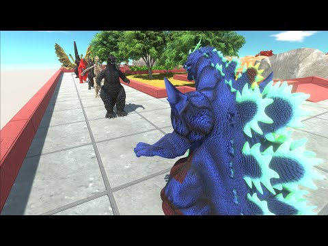 SUPER GODZILLA VS GHIDORAH DEATH RUN - Animal Revolt Battle Simulator