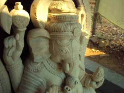 Carved ganesha statue