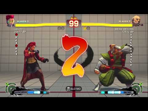 Desora [Gouken] vs isesuto [Viper] SSF4 Japanese Online Ranked Matches - TRUE-HD