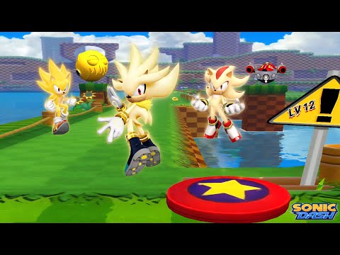 Sonic Dash: Level 12 Titans - Super Silver vs. Super Sonic vs. Super Shadow | Zazz, Eggman