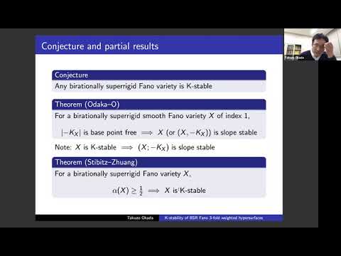 Takuzo Okada, K-stability of birationally superrigid Fano 3-fold weighted hypersurfaces