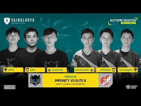 Impunity vs Elite 8 Game 1 | Vainglory 8 SEA Autumn 2017 Split 2 Week 3