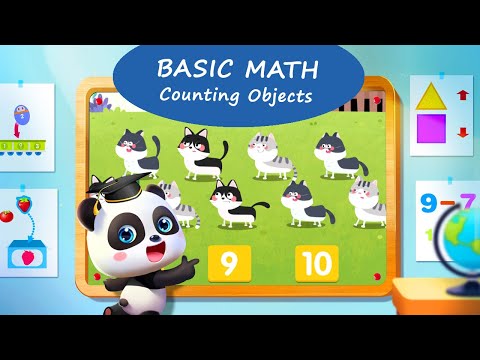 Baby Panda Learning Academy #20 - Basic Math - Counting Objects | BabyBus Games