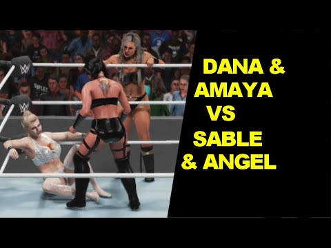WWE 2K19 Dana Brooke & Amaya vs Sable & Angel Flores elimination tag