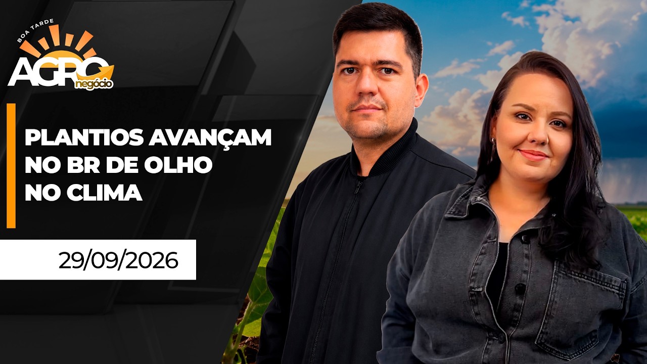 BOA TARDE AGRO - Plantios avançam no BR de olho no clima