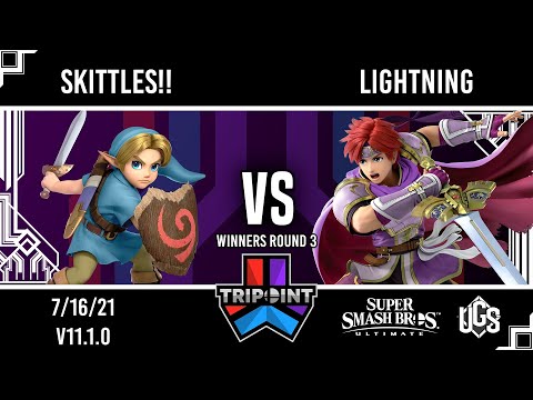 Tripoint Smash 105 - Winners Round 3 - SKITTLES!!(Young Link) Vs. Lightning(Roy)