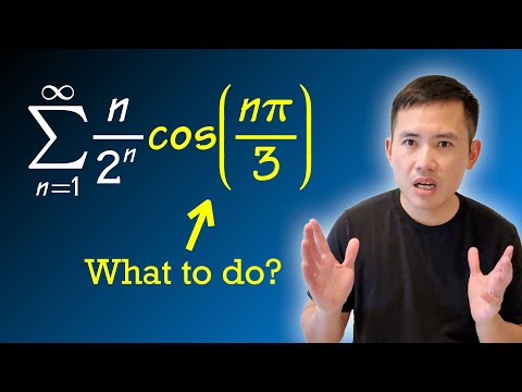 How to evaluate an infinite series with complex numbers
