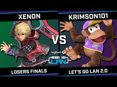 Xenon (Shulk) vs Krimson101 (Diddy Kong) - Logitech G Let's Go LAN 2.0 - Losers Finals