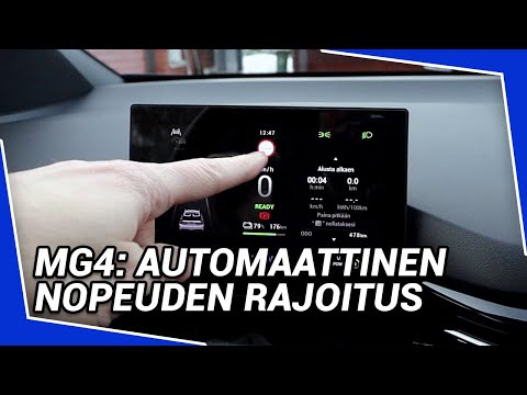 MG4: nopeusmerkkien tunnistus ja automaattinen nopeuden rajoitus